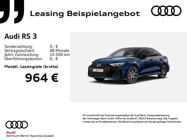 Audi RS3 Lim. *MATRIX*PANO*SONOS*NAV+*Opt.-Schwarz+*