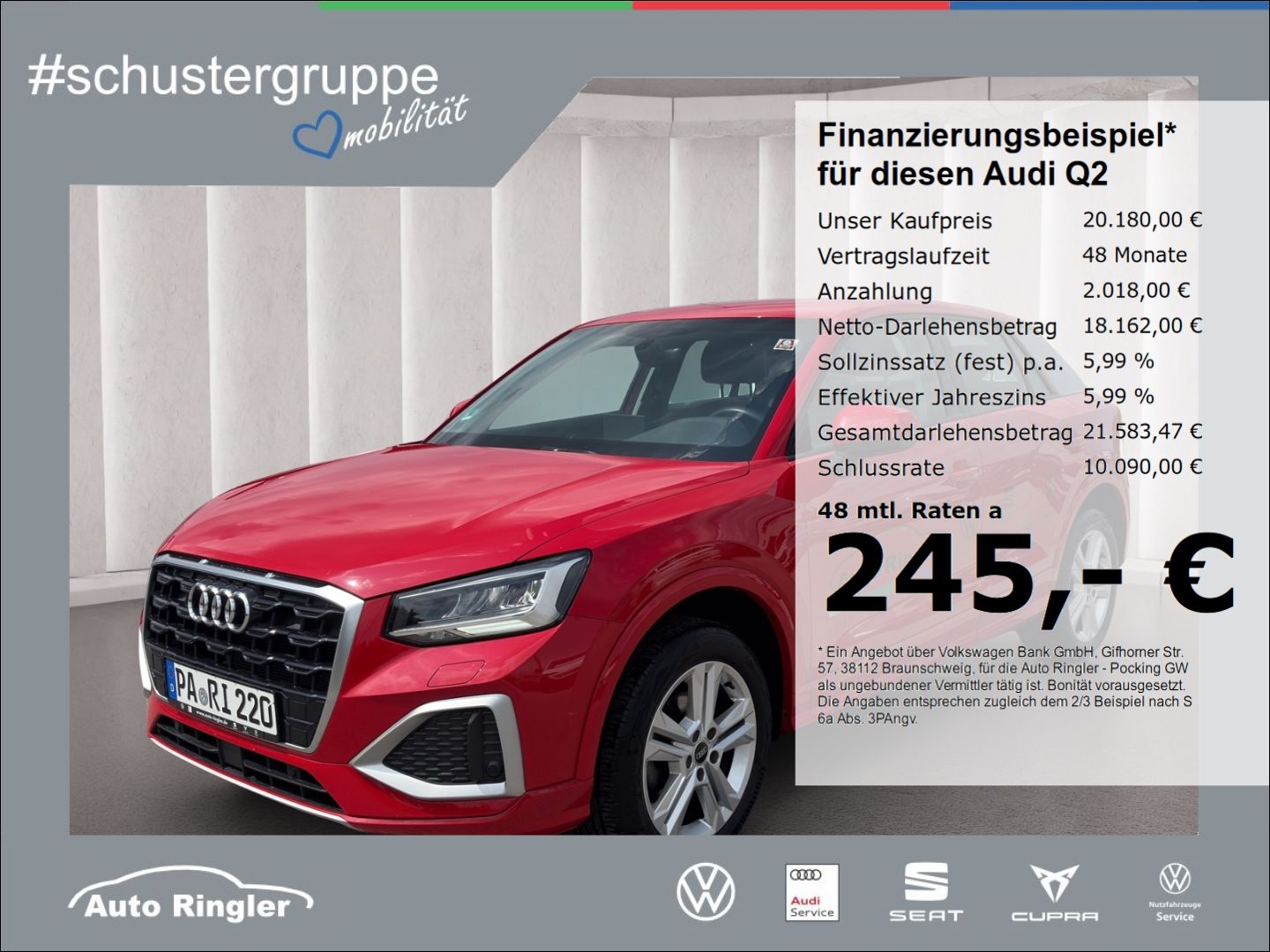 Audi Q2 CLIMATR+ALU+PDC