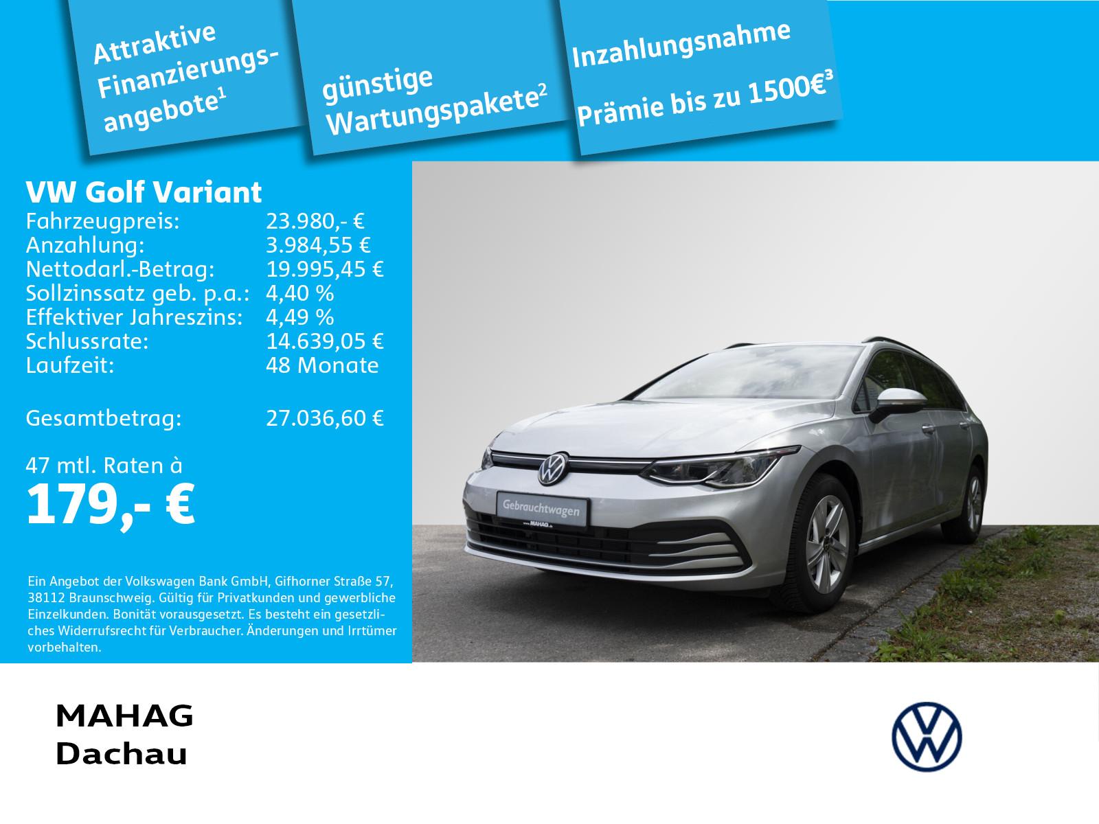 Volkswagen Golf VIII Variant Life1.0 eTSI LED ParkPilot App