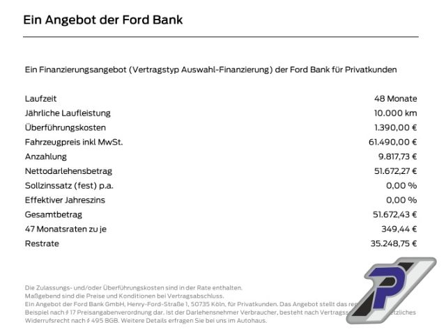 Ford Ranger PHEV e-4WD DOKA Wildtrak 0% GEWERBEWOCHEN imagem 2