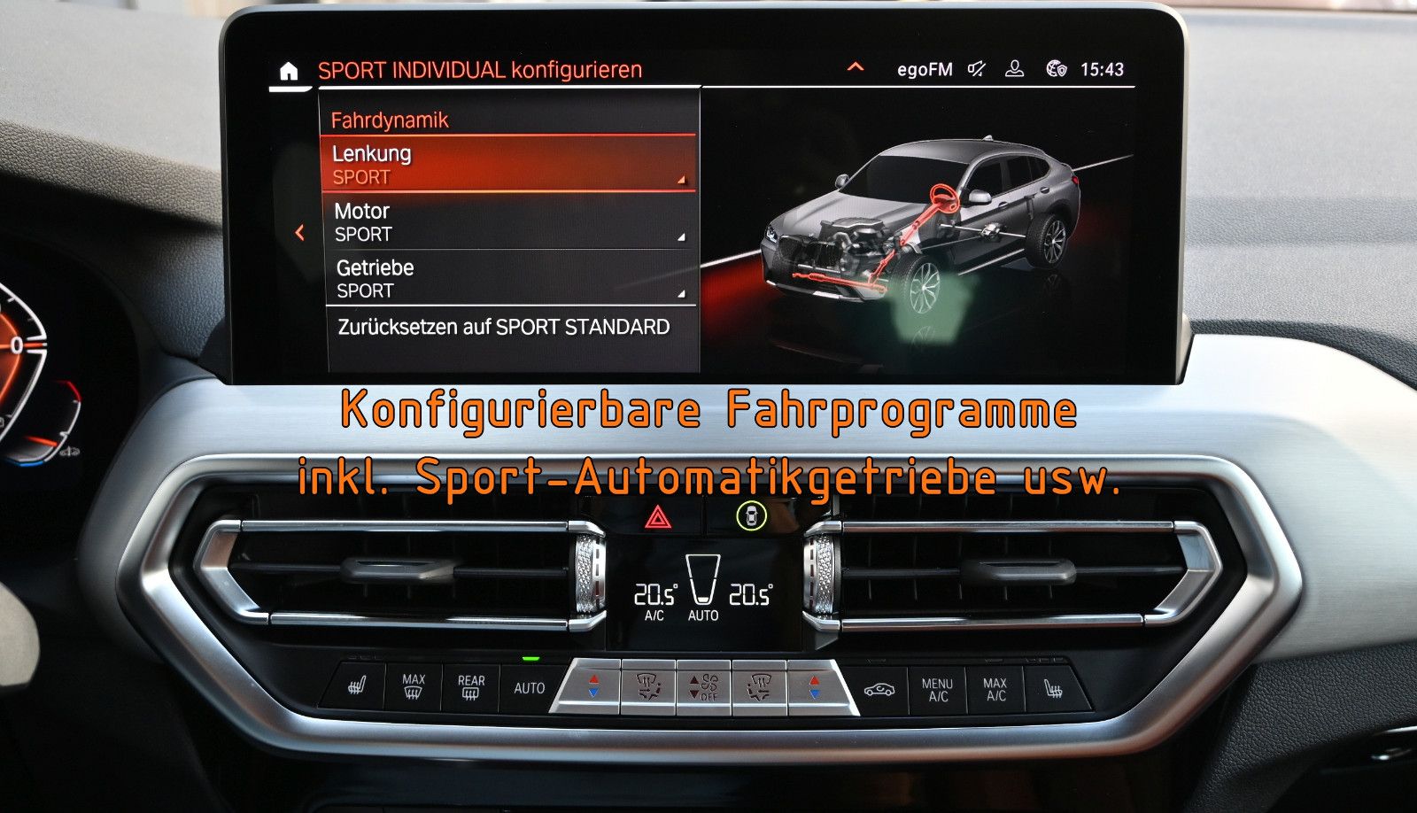 Fahrzeugabbildung BMW X4 xDr.30d °ACC°AHK°IND.MERINO-LEDER°STANDHEIZ.°