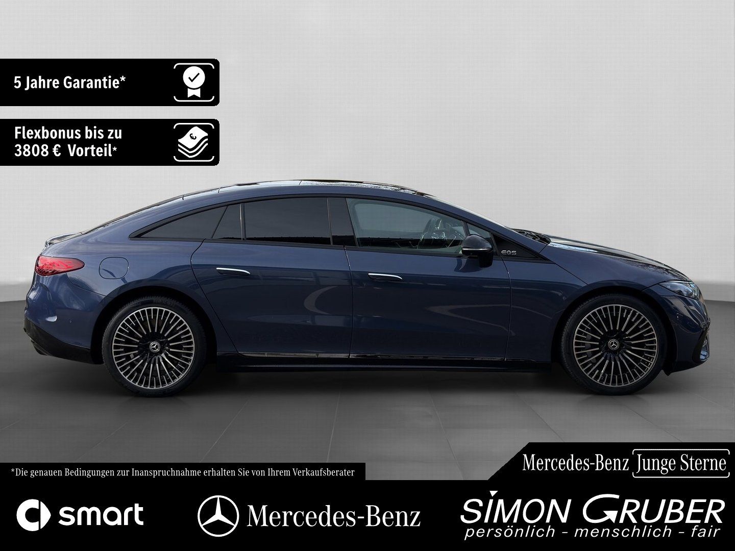 Fahrzeugabbildung Mercedes-Benz EQS 350 AMG Pano HUD DigiLight HaL Burmes 21Zoll