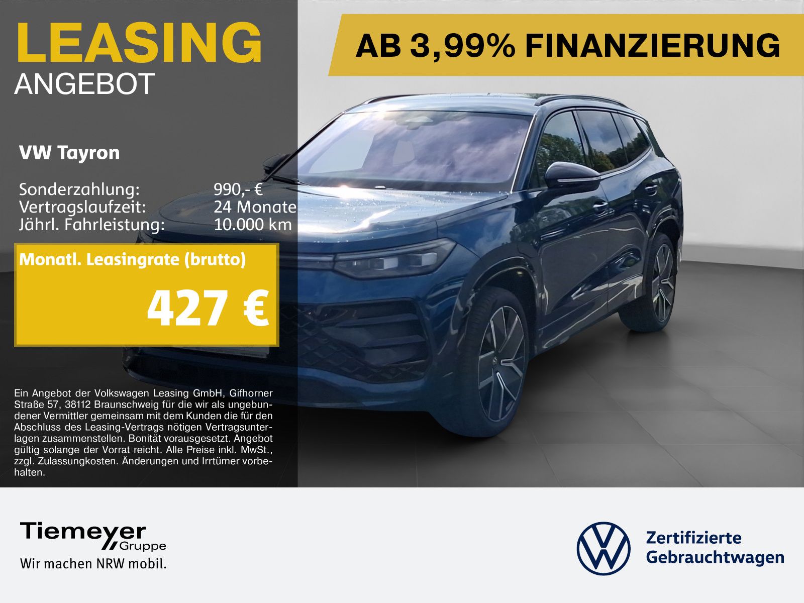 Volkswagen Tayron 1.5 eHybrid R-LINE BLACK LM20 AHK foto 1