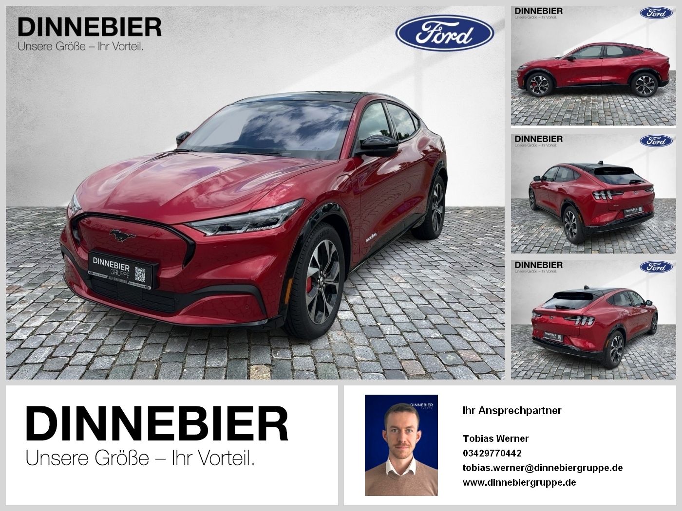 Ford MUSTANG MACH-E Premium AWD+360°+Glasdach+LED