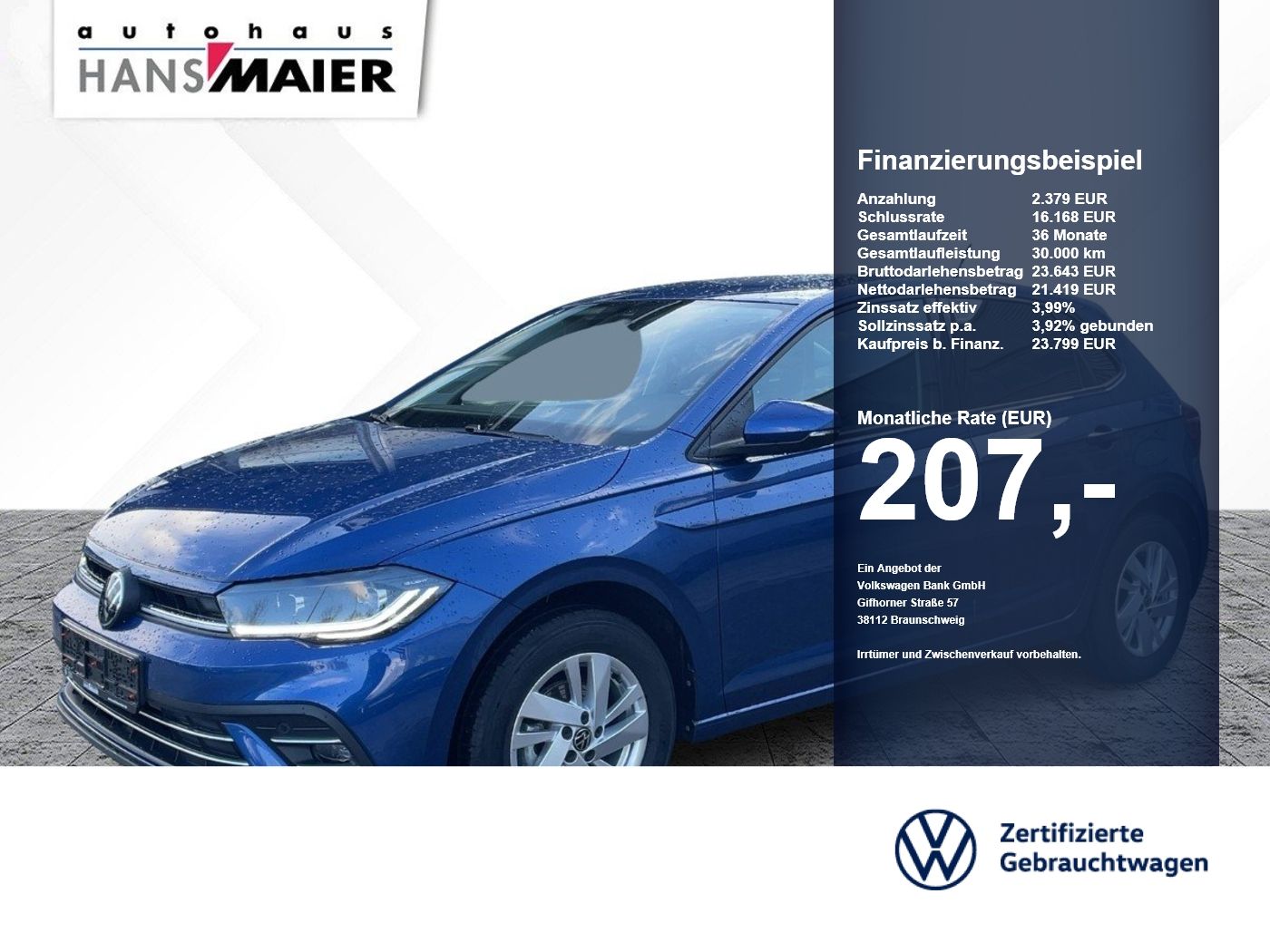 Volkswagen Polo Style DSG RearView Navi ACC LED SH 8fach foto 1