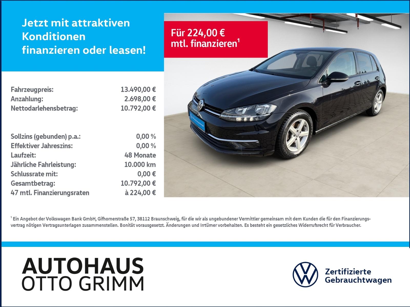 Volkswagen Golf VII 1.4 TSI CL Kamera Standh. ACC