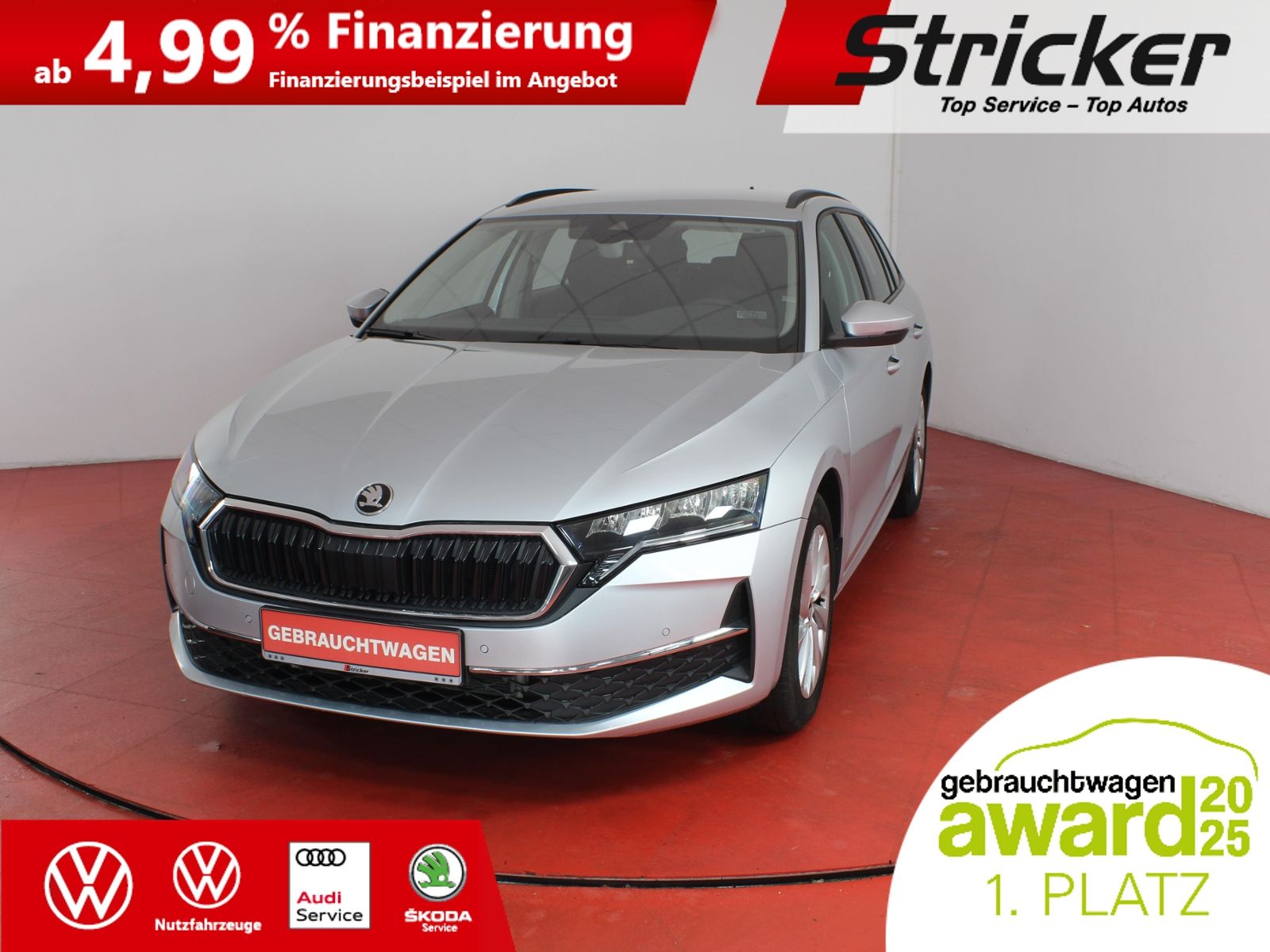 Skoda Octavia Combi Selection 2.0TDI 297,-ohne Anzahlu foto 2