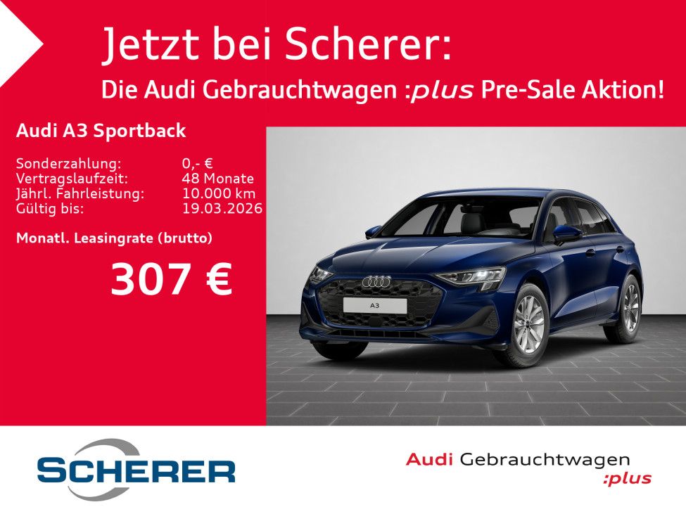 Audi A3 Sportback 30 TFSI S tronic *NaviPlus*Kamera*A