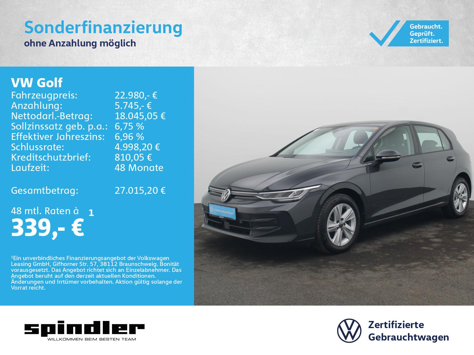 Volkswagen Golf VIII Life 2.0 TDI / Navi, CarPlay, HuD, LED