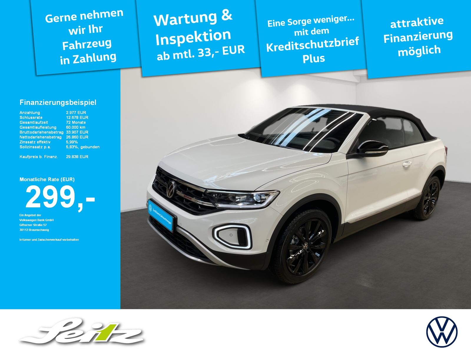 Volkswagen T-Roc Cabriolet 1.0 TSI Style *APPCON*LED*VIRT.-