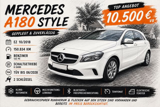 MERCEDES-BENZ Mercedes A180 Style  gepflegter Kompaktwa...