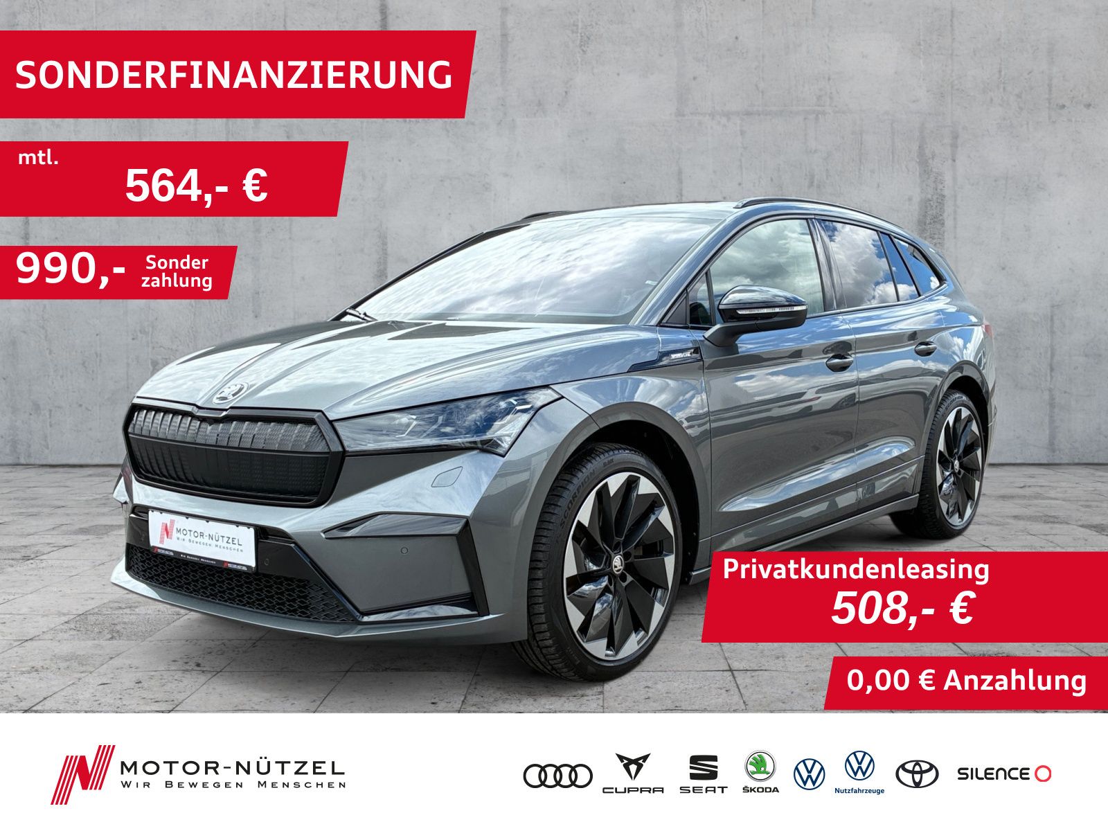 Skoda Enyaq iV 80 SPORTLINE MATRIX+WÄRMEP.+PANO+CANTON