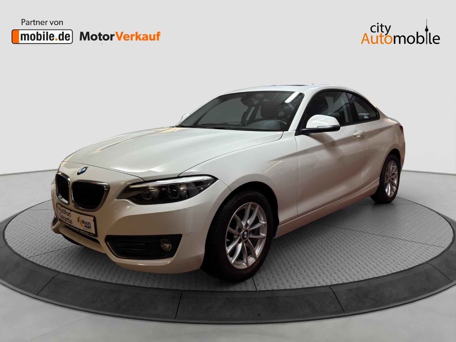 BMW 218 d Coupe/1.HAND/Scheckheftgpf./S-Dach/PDC/SHZ