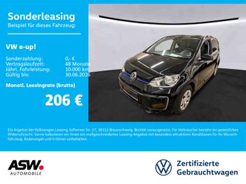 Volkswagen Leasingangebot: Volkswagen e-up! move up! Style Plus RFK PDC GRA Klima SHZ