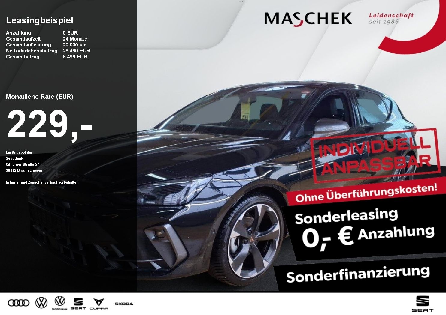 Cupra Leon 2.0 TDI Sonderleasing ohne zzgl Kosten!!