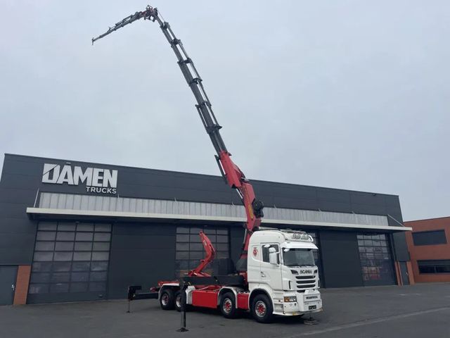 Scania R 730 V8 8x4 Palfinger PK 65002-SH F + JIB + Haa