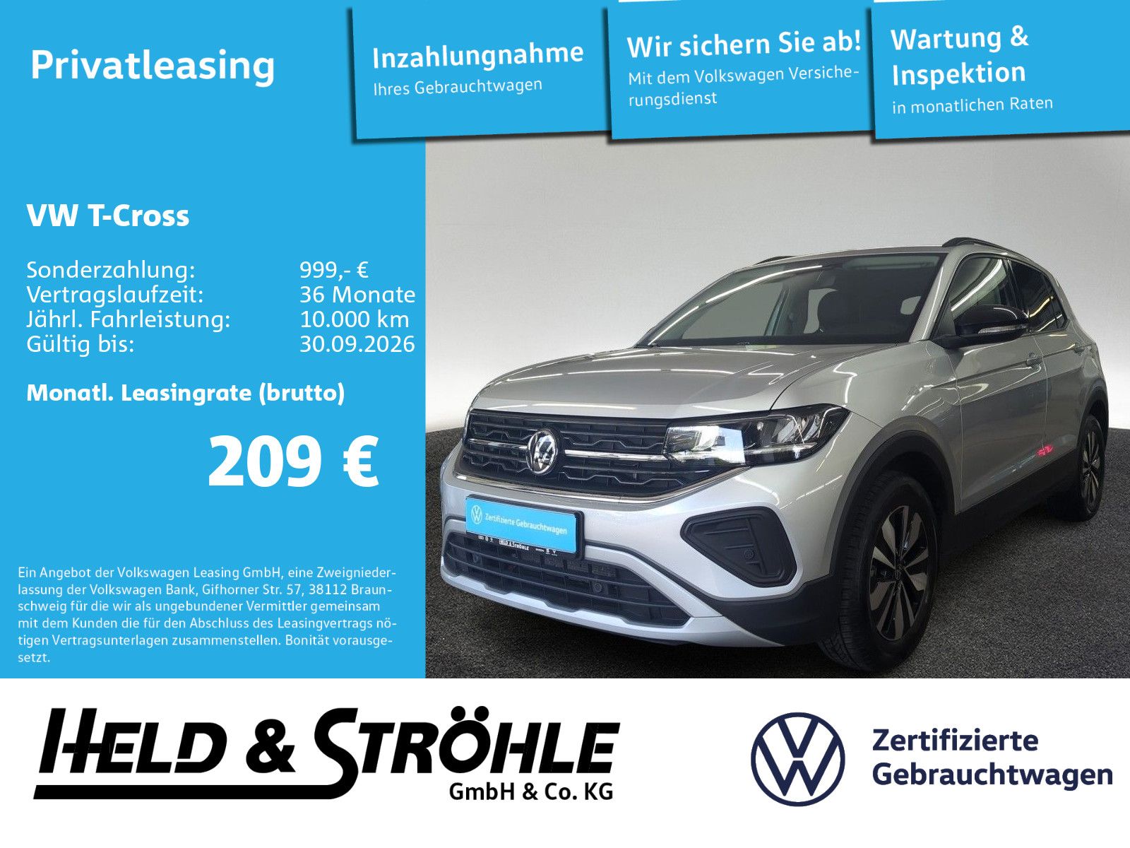 Volkswagen T-Cross GOAL 1.0TSI LED SHZ APP NAV-VORB foto 1