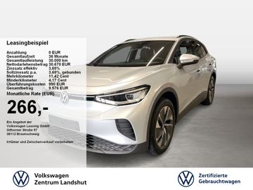 Volkswagen Leasingangebot: Volkswagen ID.4 Pure electric Automatik ACC AUT Kam. KlimaA