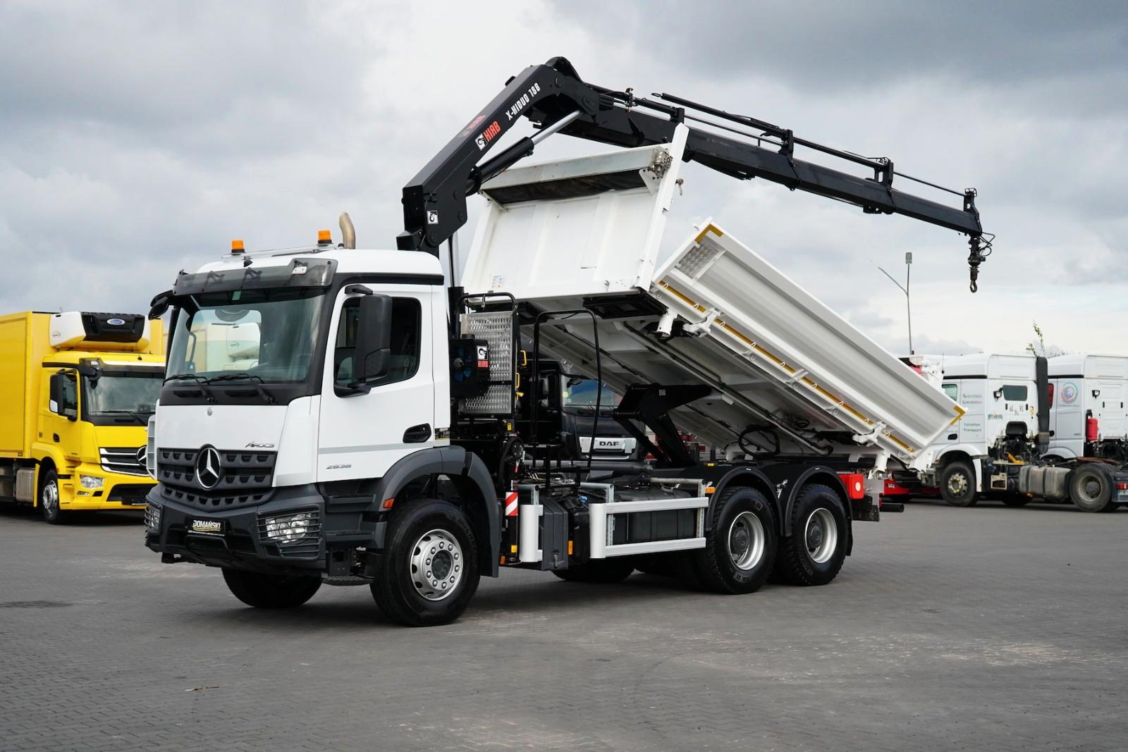 Mercedes-Benz AROCS / 2636 / E 6 / WYWROTKA + HDS / 6 X 4 / HI