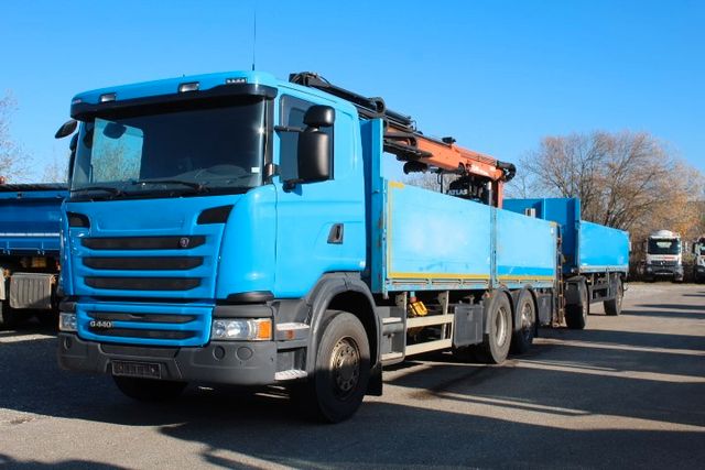 Scania G440,6x2, Baustoff mit Anhänger, Schwarzmüller