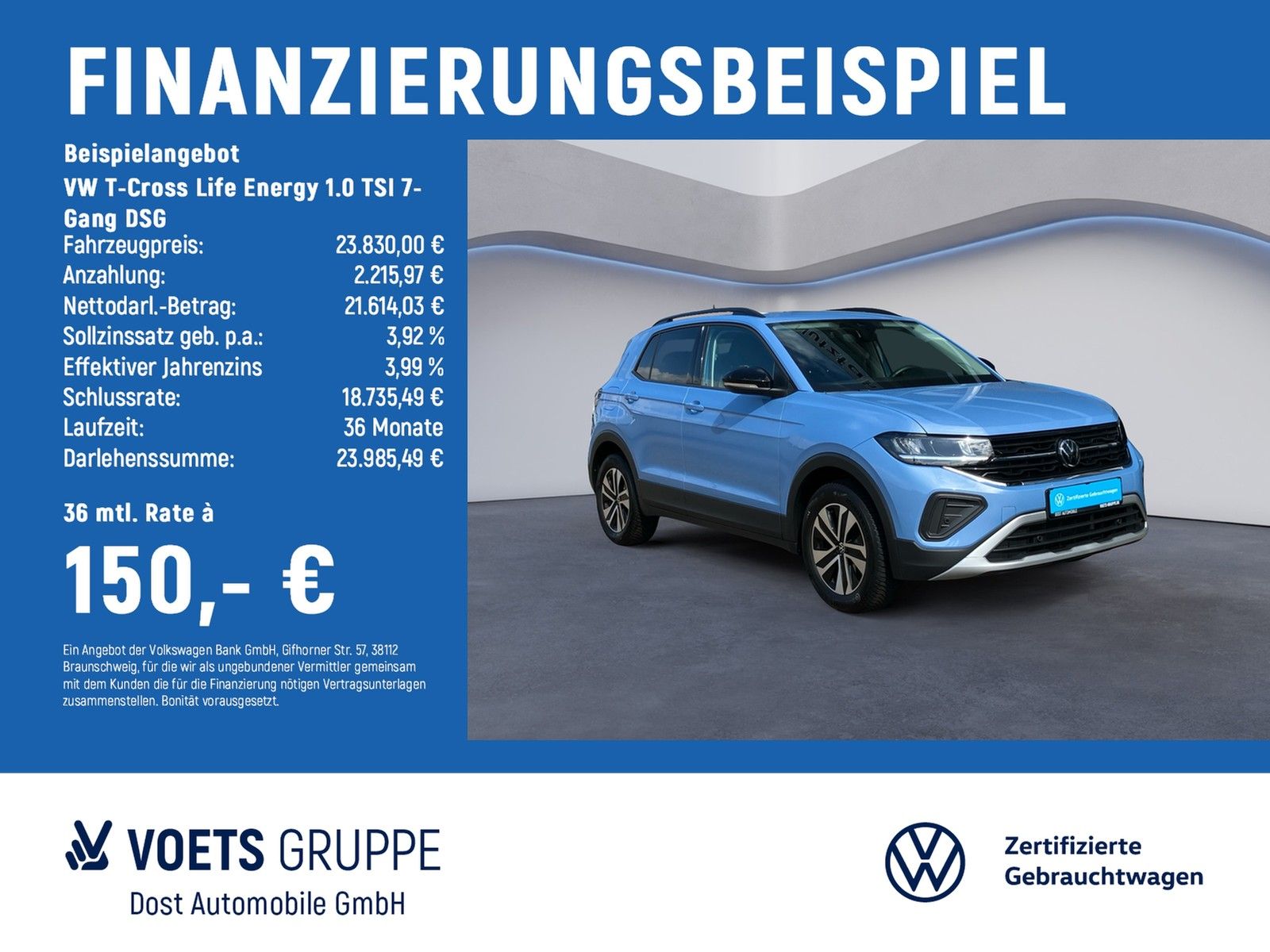 Volkswagen T-Cross Life Energy 1.0 TSI 7-Gang DSG LED+ACC