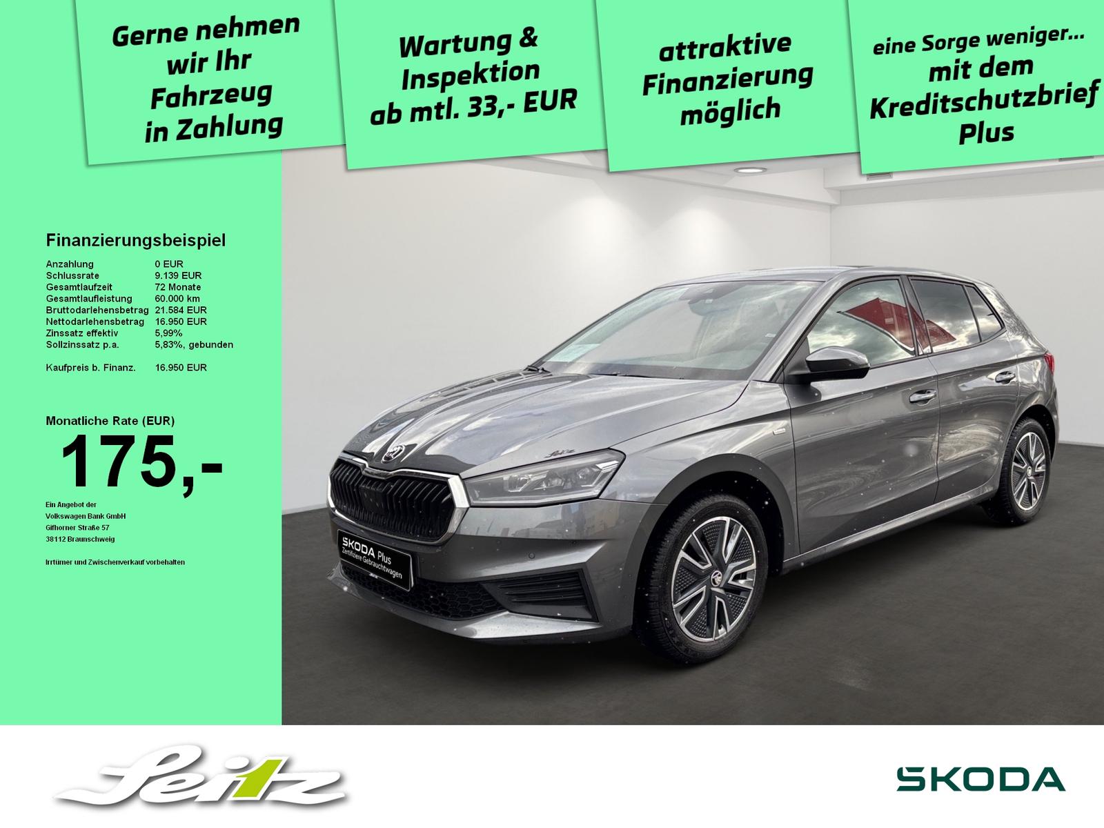 Skoda Fabia 1.0 TSI Tour *LED*KAMERA*NAVI*SITZH*