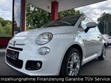 Fiat 500 S Cabriolet Klima Leder PDC - Fiat 500 mit Benzin-Antrieb: Weiß, Leder