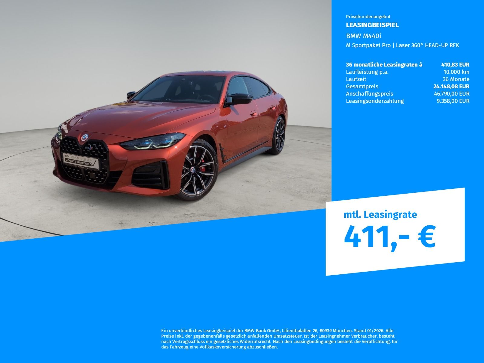 BMW M440i M Sportpaket Pro Laser 360° HEAD-UP RFK foto 2