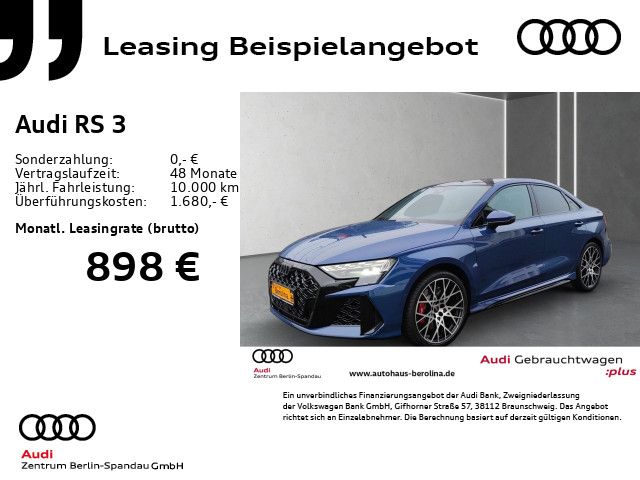 Audi RS3 Lim. *MATRIX*PANO*SONOS*NAV+*Opt.-Schwarz+*