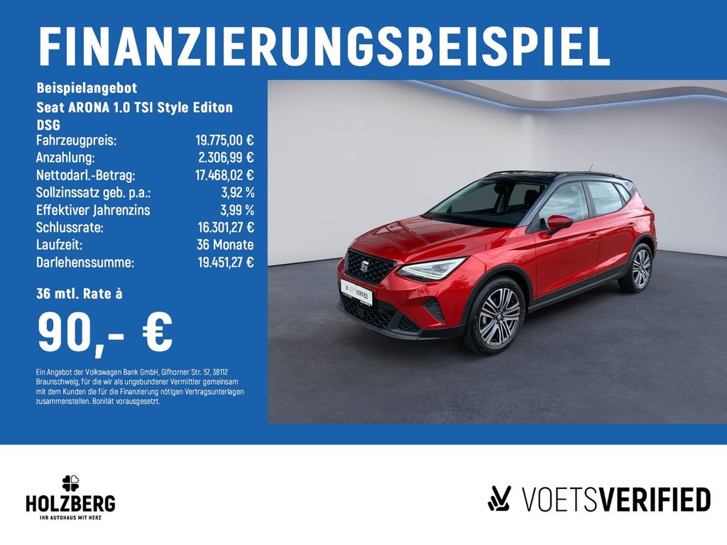 ARONA 1.0 TSI Style Editon DSG RFK+SHZ+FullLink