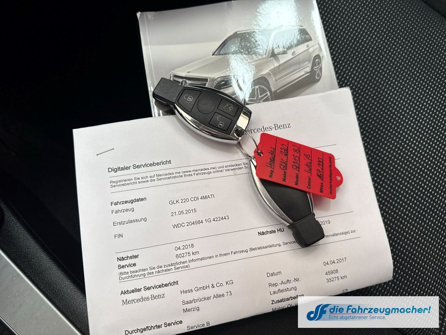 Fahrzeugabbildung Mercedes-Benz GLK 220 CDI BlueEfficiency 4Matic  Klima e-Sitze
