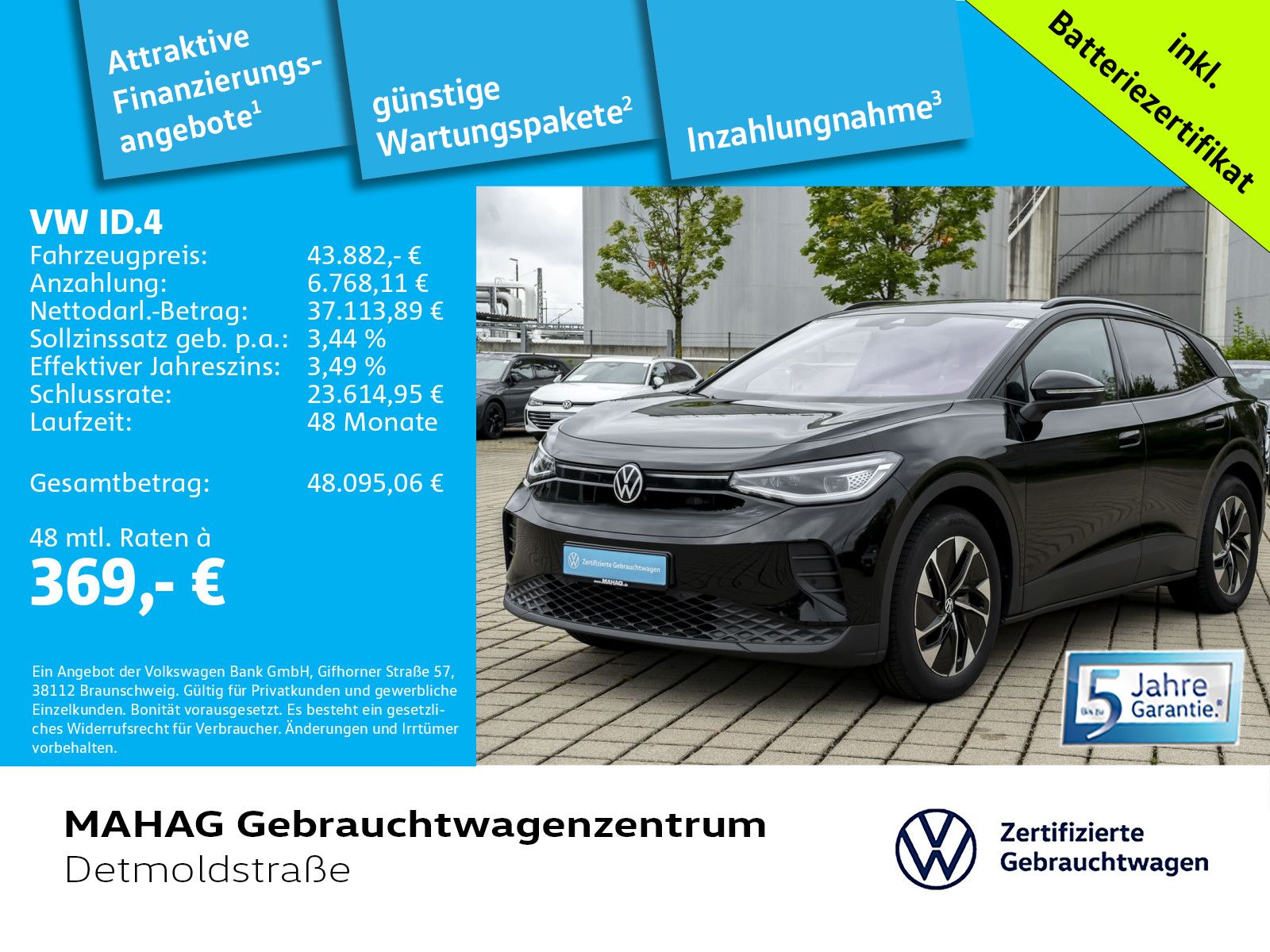 Volkswagen ID.4 Pro 210 kW AHK IQ.Light Navi ParkAssist Re foto 2