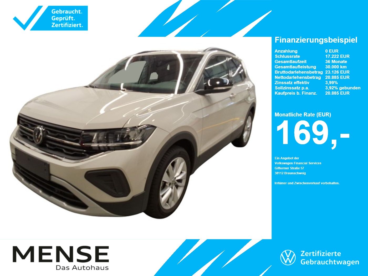 Volkswagen T-Cross 1.0 TSI Goal CarPlay ACC LED Navi KlimaA