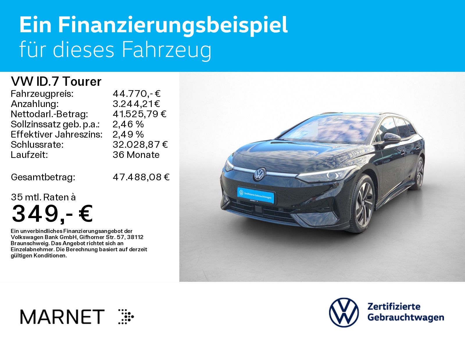 Volkswagen ID.7 Tourer Pro *Navi*Wärmep.*IQ-Light*IQ-Drive* imagem 2
