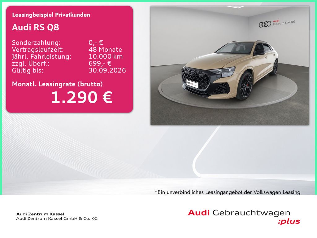 Audi RS Q8 4.0 TFSI quattro Laser B&O AHK HuD Kamera