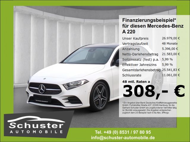 Mercedes-Benz A 220 d AMG-Line*DCT Panodach Navi SHZ VKZ-Erk