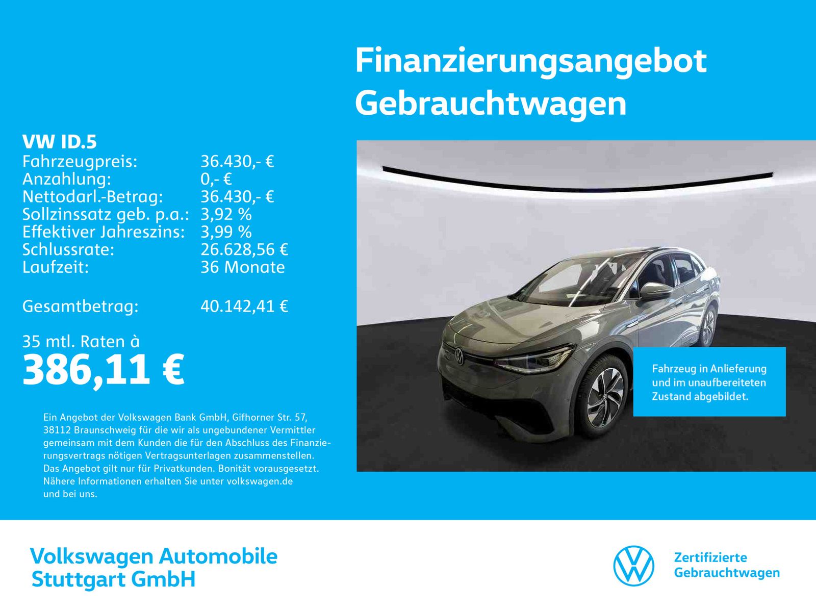 Volkswagen ID.5 Pro Navi Kamera Pano Stdhzg ACC LED HUD