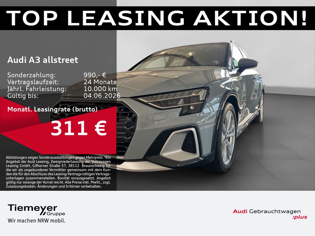 Abbildung Leasingangebot Audi A3 allstreet 40 TFSIe LED KAMERA AHK NAVI+ SPORT