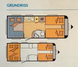 Hobby 515 UHL DE LUXE mit Hubbett noch brandneu - Hobby De Luxe 515 UHL
