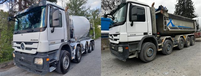 Mercedes-Benz Actros 4448 10x4, E5, Wechselsystem Mixer+Kipper