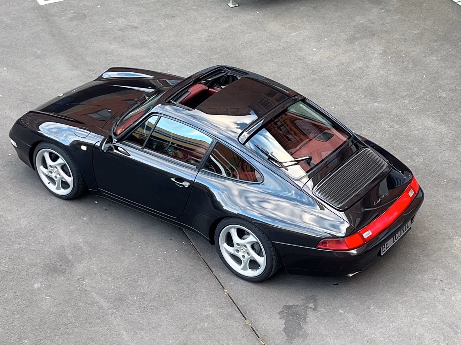Porsche 993 Carrera 2 SCHALTER/LEDER BORDEAUXROT/SH