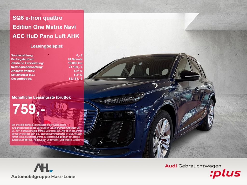 Audi SQ6 e-tron quattro Edition One Matrix Navi ACC H