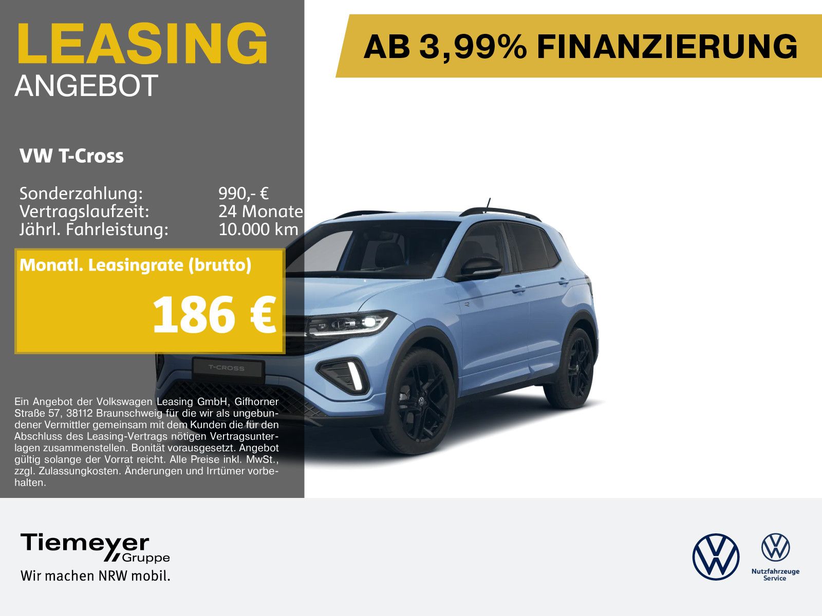 Volkswagen T-Cross 1.5 TSI DSG R-LINE BLACK LM18 MATRIX SOU