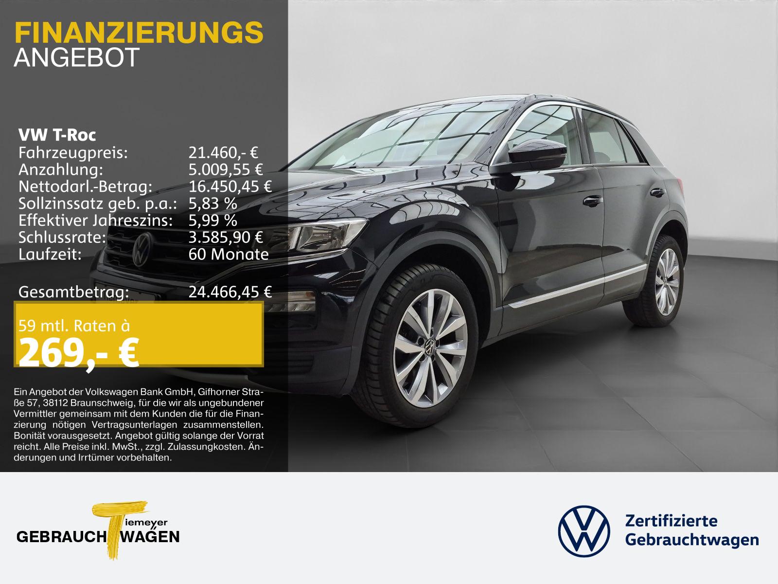 Volkswagen T-Roc 2.0 TDI DSG STYLE AHK KAMERA PDC DAB+ LM17