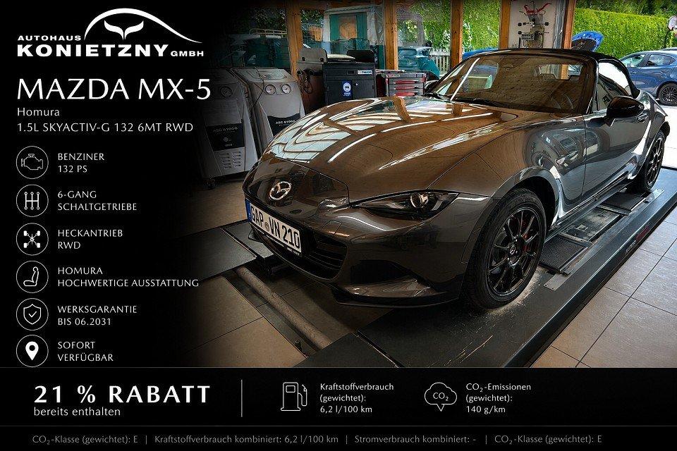Mazda MX-5 Homura 1.5L SKYACTIV-G 132 6MT RWD Homura