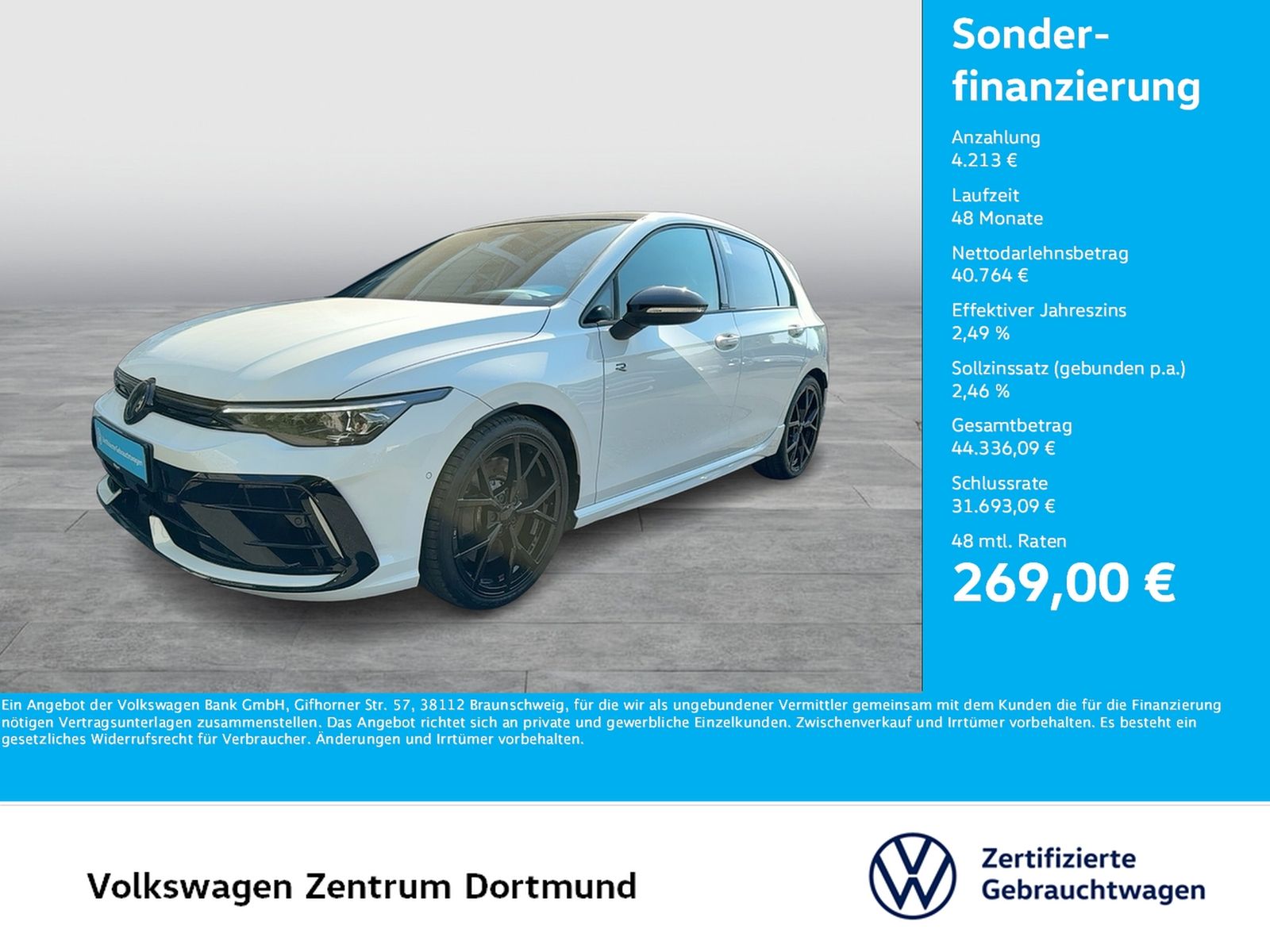 Volkswagen Golf VIII 2.0 R BLACK EDITION 4X4 PANO CAM LM19 foto 1