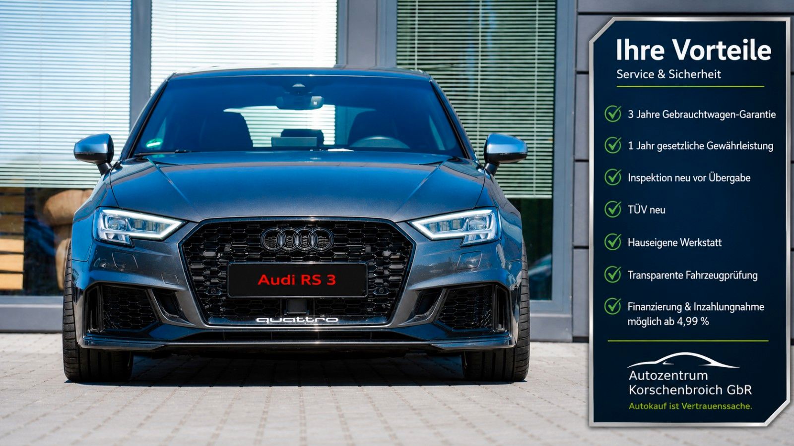 AUDI RS3 Sportback 2.5 TFSI quattro 3 JAHREN GARANTIE