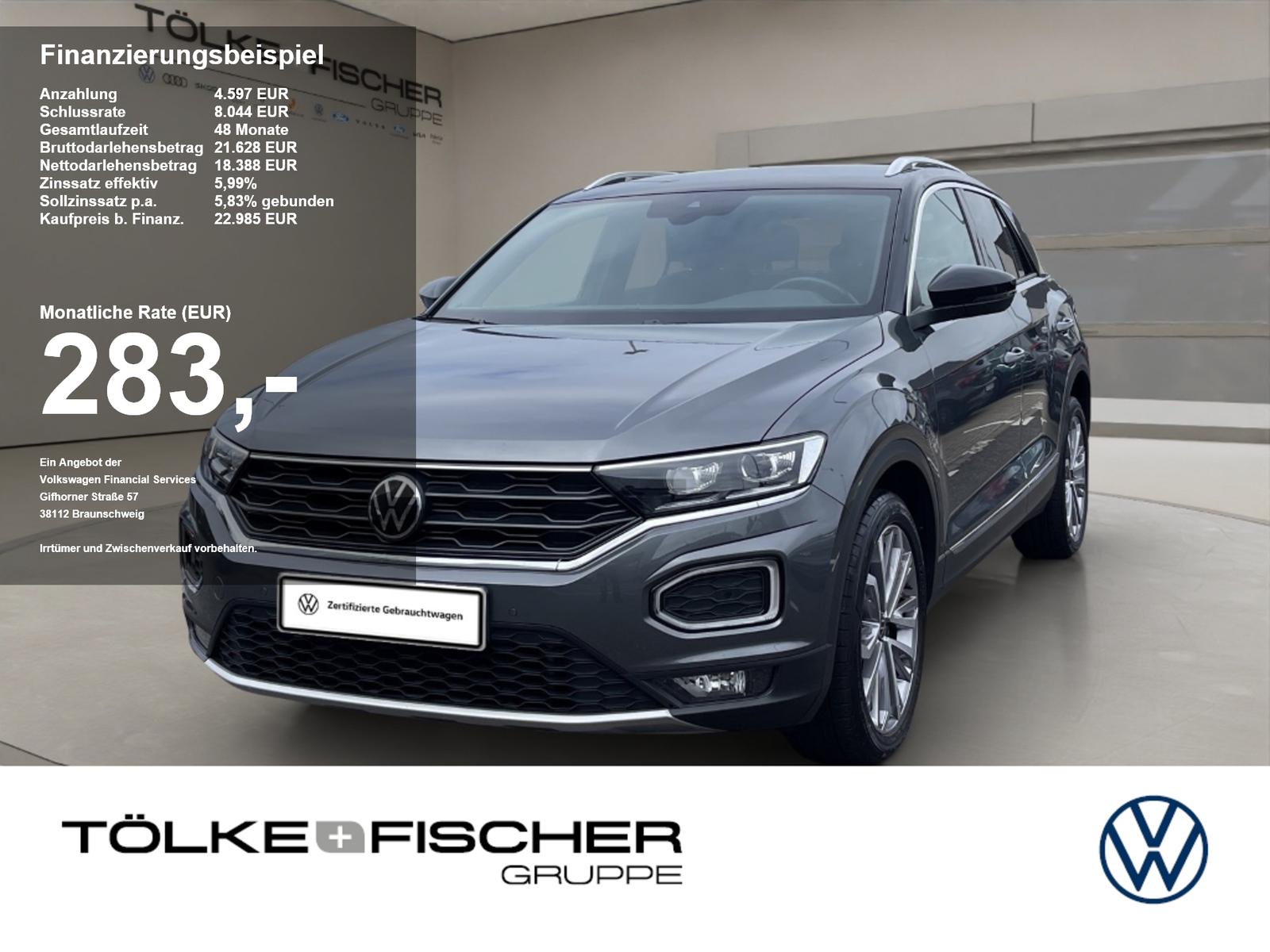 Volkswagen T-Roc 1.5 TSI Sport ACC AHK AUT Kam. Navi LED LM