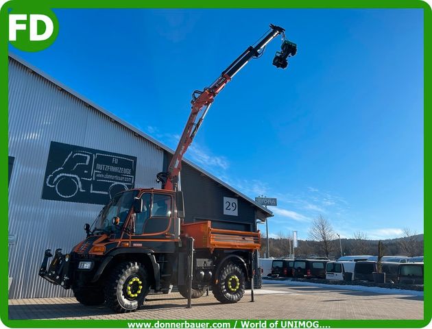 Unimog mit Kran, Multitalent , Rarität