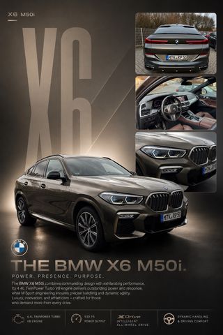BMW X6 M50 M50i - Top Ausstattung 
